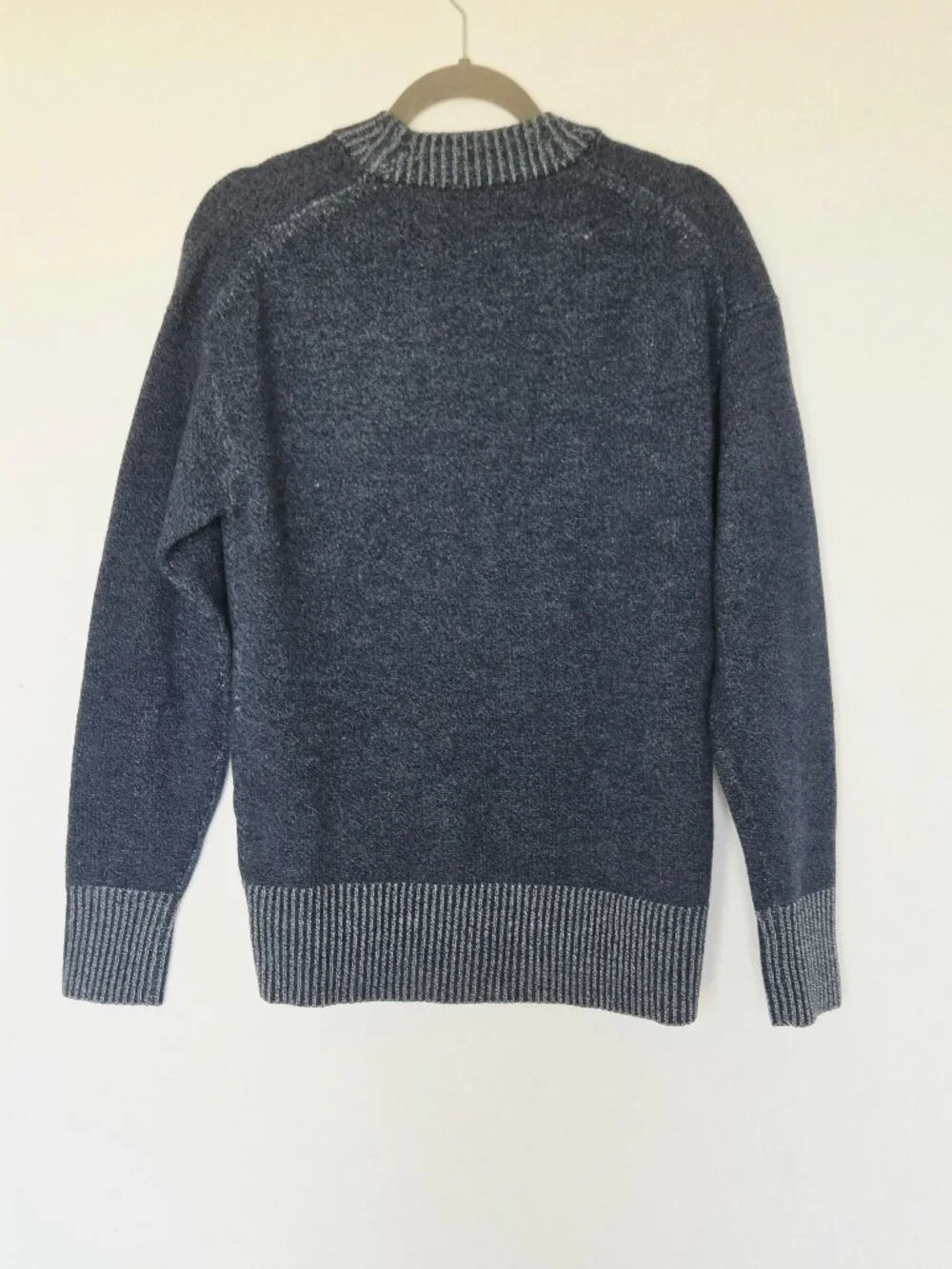 NEW Allbirds $145 The Cardi Ironbark Merino Wool V-Neck Cardigan Blue